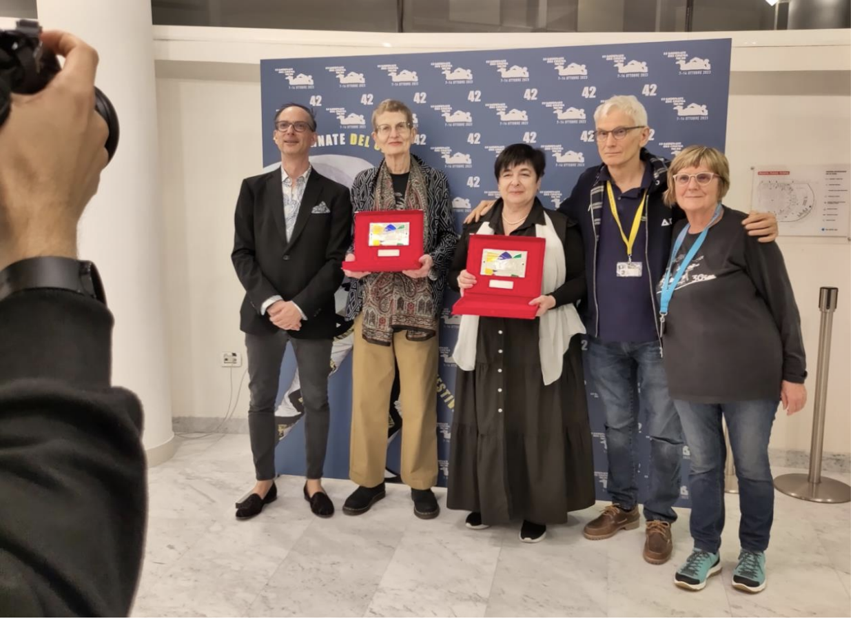 From left to right: Jay Weissberg, Heide Schlüpmann, Natalia Nusinova, Livio Jacob, Piera PatatSnapshot: Karola Gramann