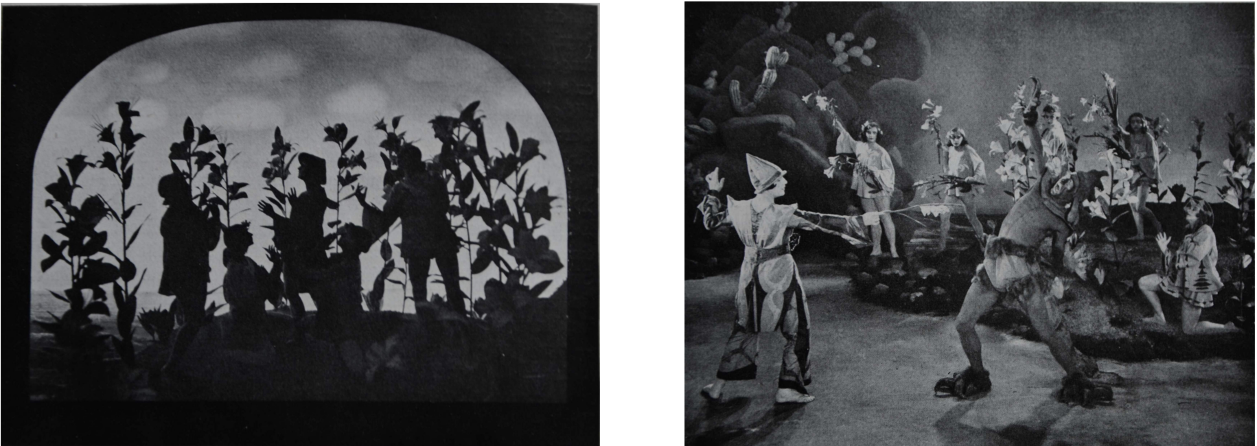 Stills from Der Drachentöter (Germany 1929), which Rudolf von Laban and Wilhelm Prager made first as a silent, and then as a sound film.