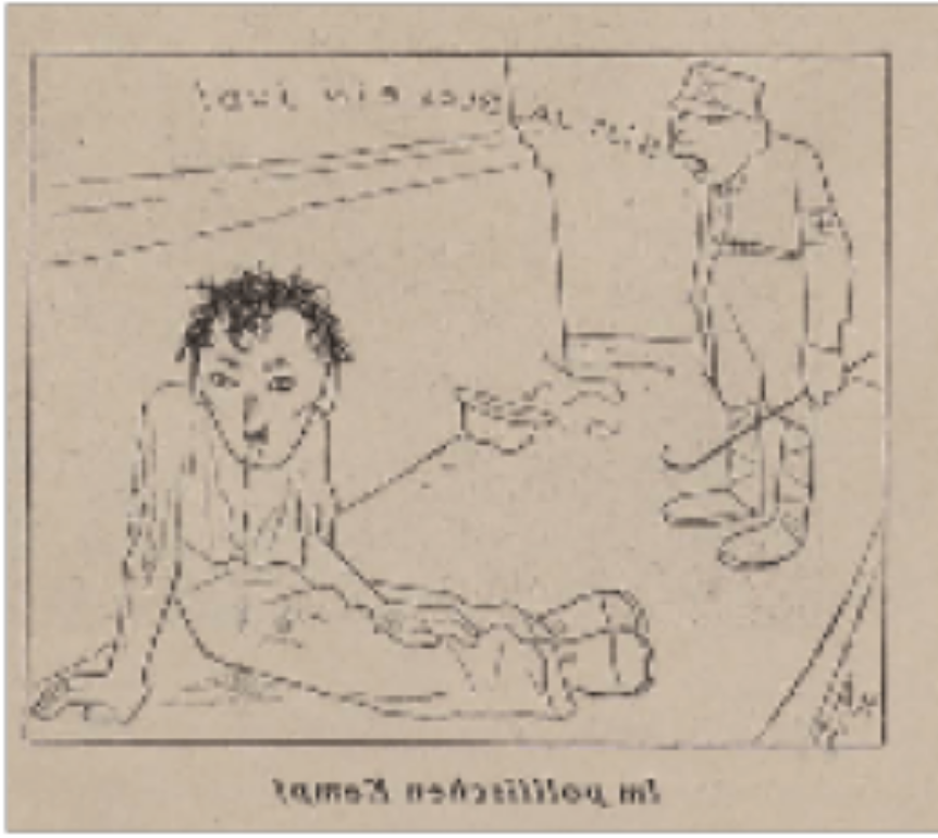 “In the political fight: ‘Just a Jew!’” (Simplicissimus, 1931)