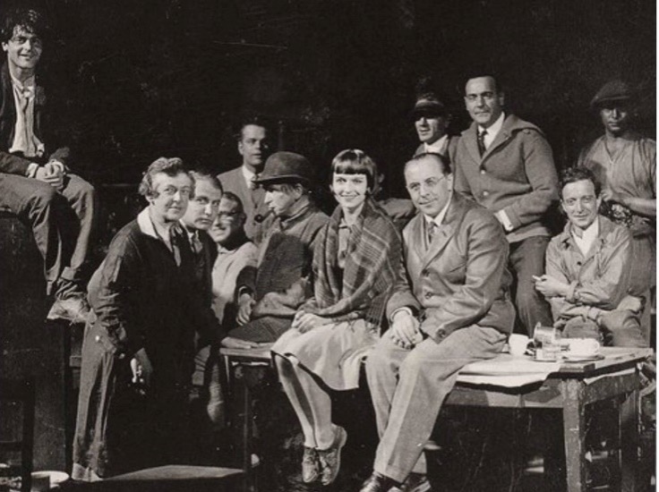 On the set of Pandora's Box, 1929