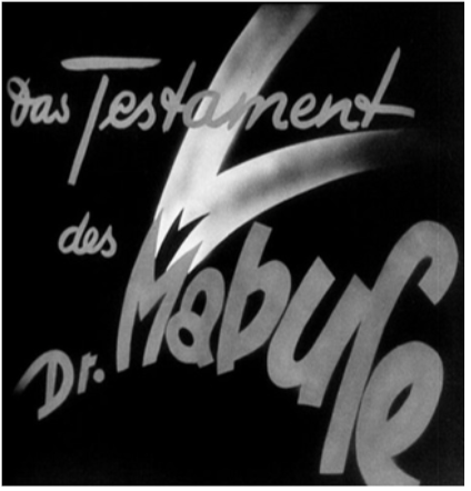 Fig. 17 The first frame of Lang’s Das Testament des Dr. Mabuse