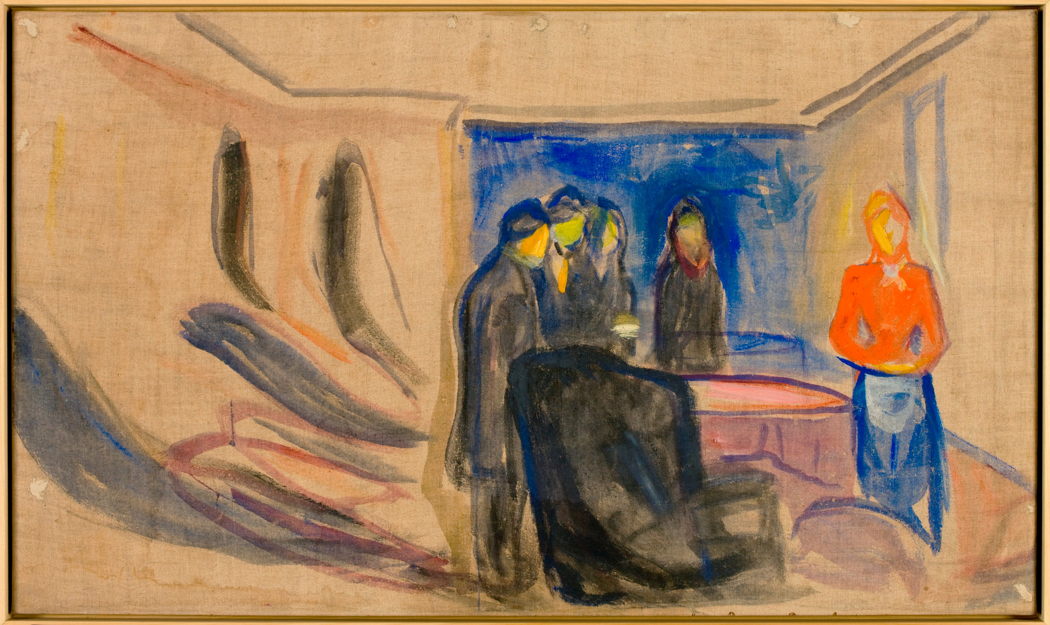 Looming shadows in Munch’s set design for Ghosts. Courtesy of the Munch Museum.