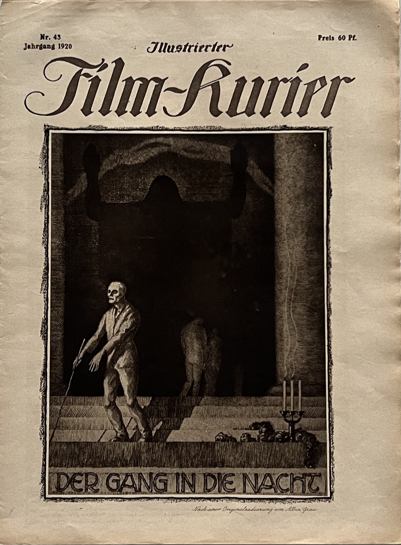 Albin Grau’s etching for Der Gang in die Nacht.
