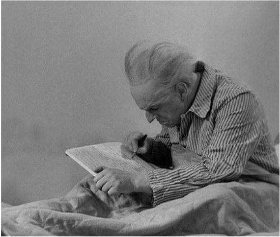 Fig. 8 Dr Mabuse writing his testament in Fritz Lang’s Das Testament des Dr. Mabuse
