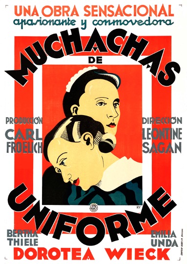 © Cinematerial. Spanish poster for Mädchen in Uniform.